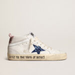 Zapatilla Golden Goose Mid Star Nappa Leather Glitter Star Heel Signature